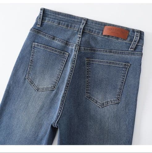 レディース ジーンズ すっきりシルエット ストレートデニム