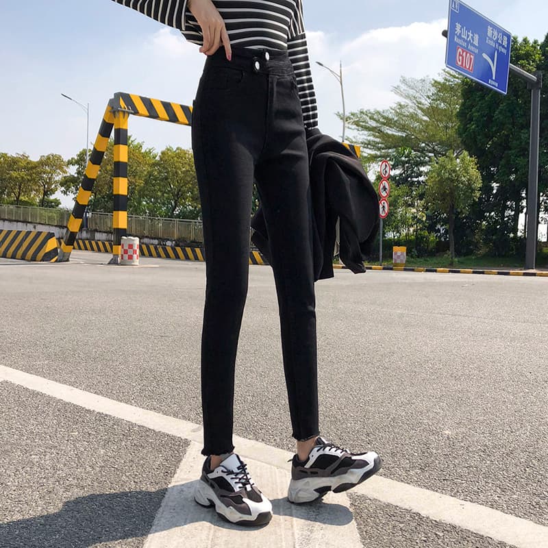 レディース ジーンズ 美脚効果抜群ストレッチスキニーデニムパンツ