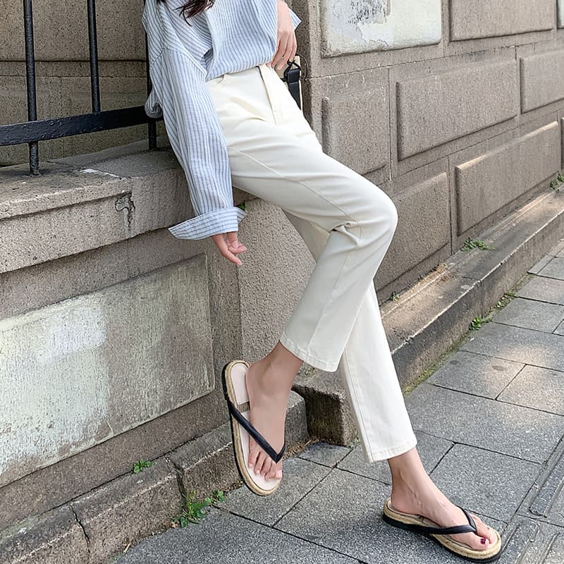 レディース ジーンズ ハイウエストストレート