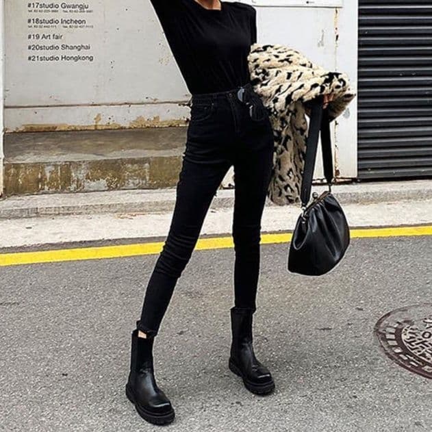 レディース ジーンズ 美脚効果抜群ハイウエストスキニーデニムパンツ
