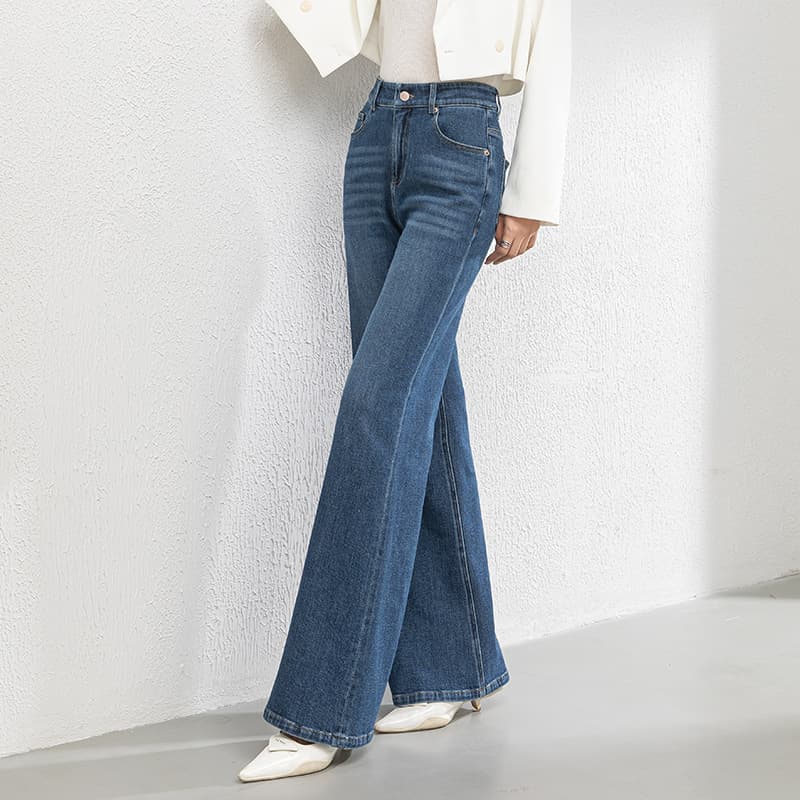 レディースジーンズパンツ 美シルエットデニムパンツ